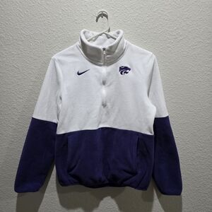 Nike NCAA Kansas State Wildcats 1/4 Zip Pullover Womens Sz XSmall